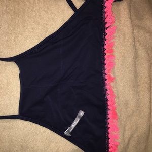 aerie Swim - embroidered high neck bathing suit aerie Swim - embroidered high neck bathing suit
